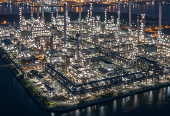 View of Petrochemical Plant