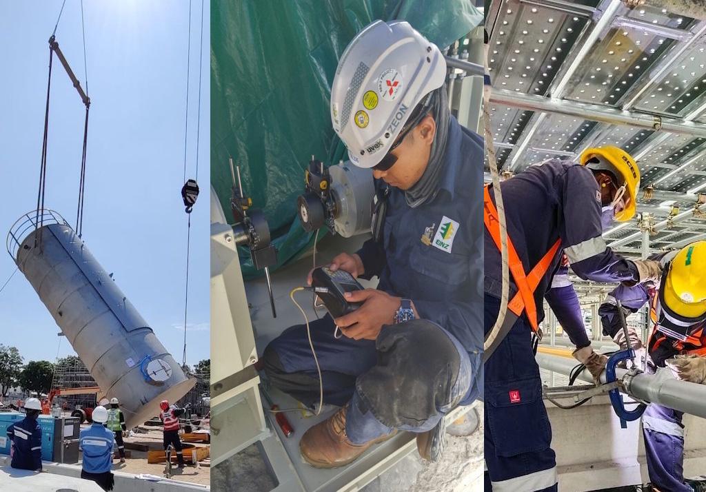 Einz Engineering team managing on-site construction